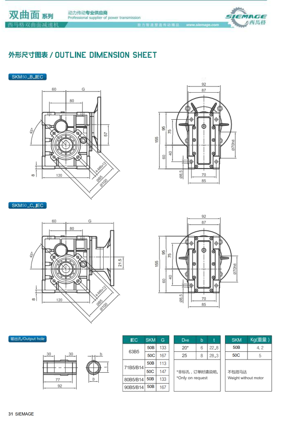 西马格双曲面减速机50 西马格双曲面减速机50